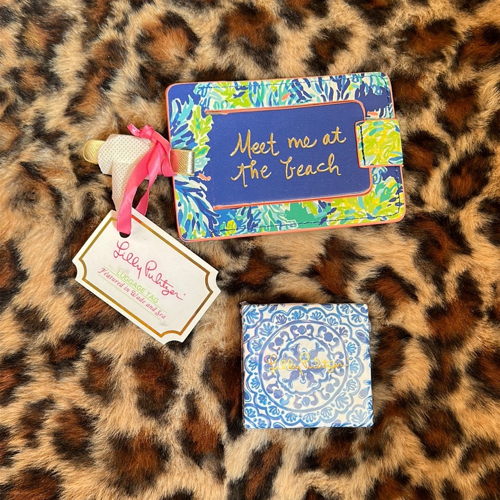 Lilly Pulitzer luggage tag & mini designer soap 💙